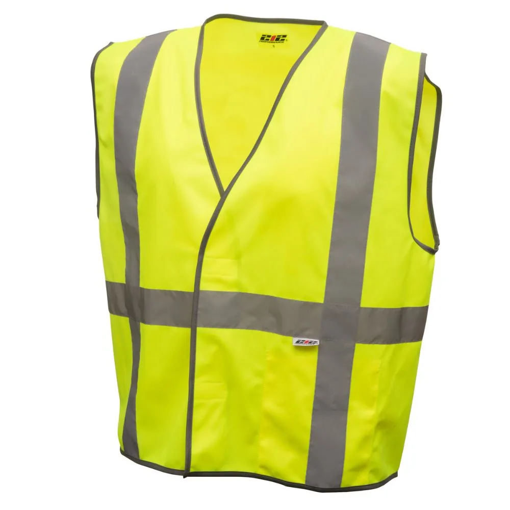 212 Performance VSTGU-8811 General Purpose Hi-Viz Safety Vest, X-Large Yellow;Reflective Gray