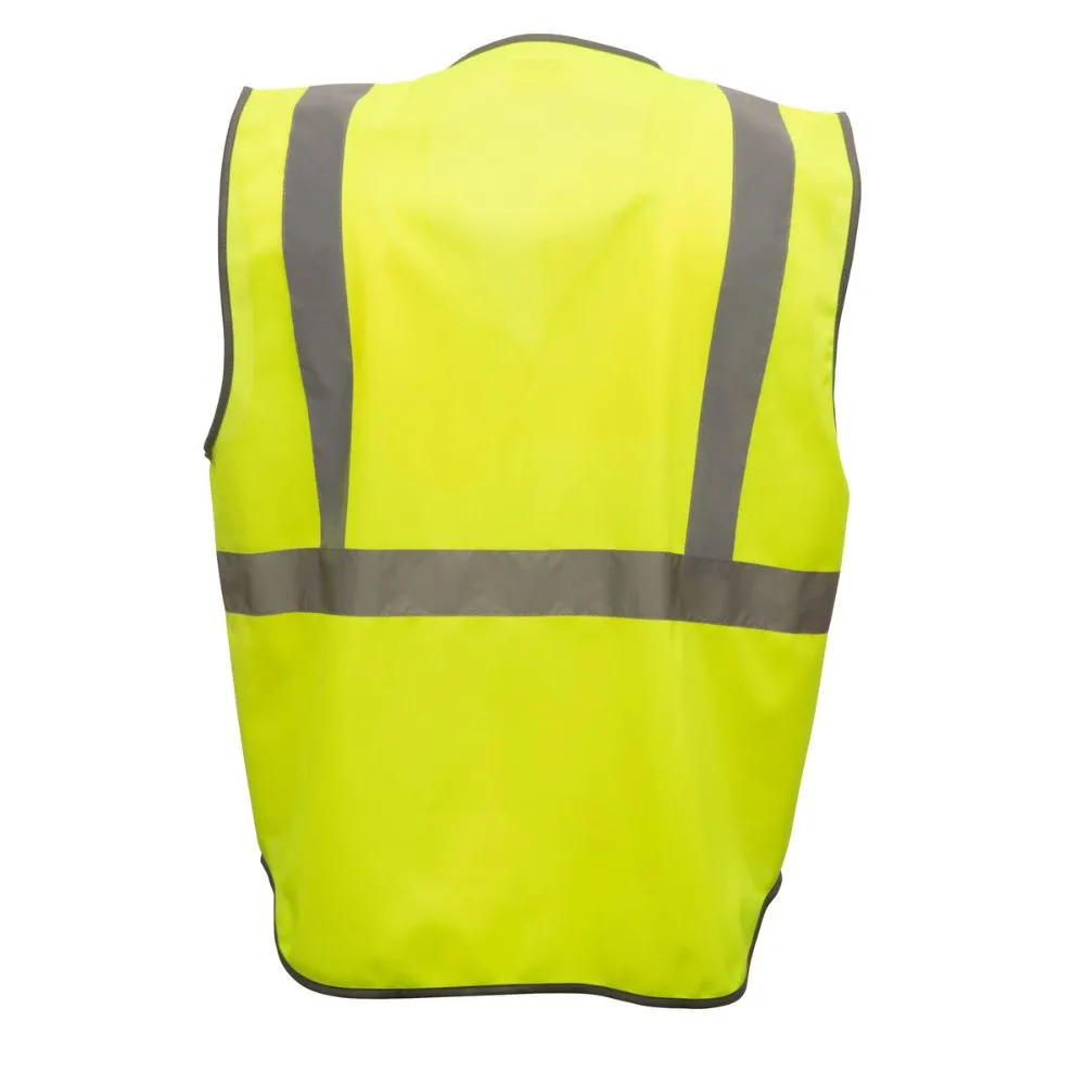 212 Performance VSTGU-8811 General Purpose Hi-Viz Safety Vest, X-Large Yellow;Reflective Gray