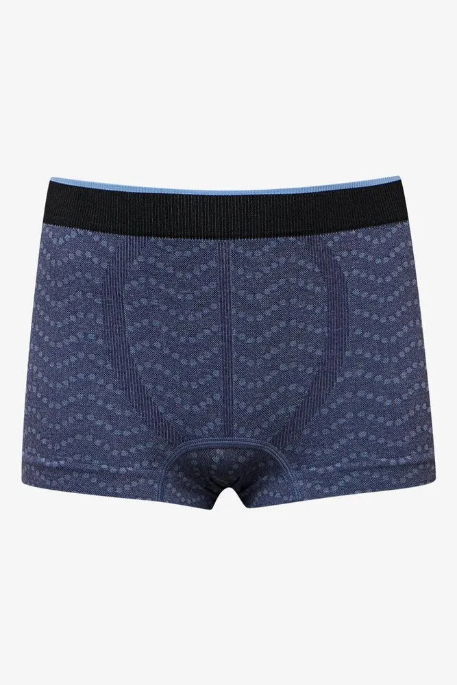 3 Pack Seam-Free Boxers Blue