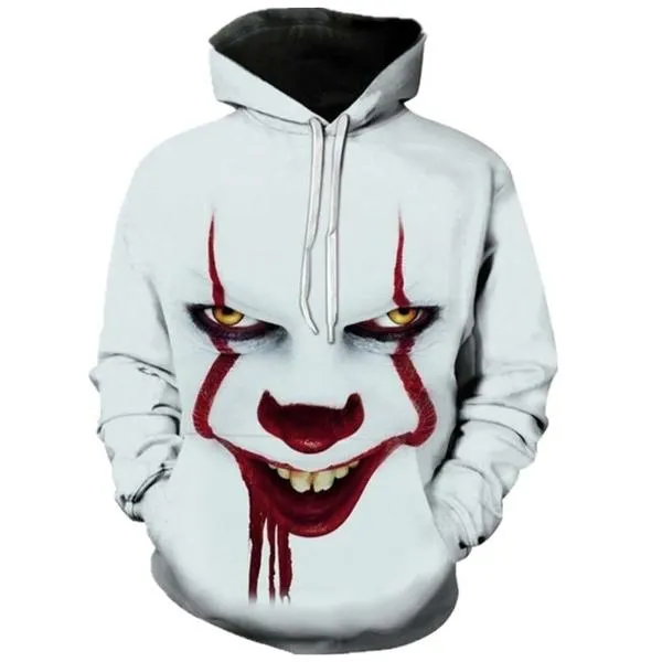 3D Printed The Dancing Clown Hooded Sweatshirt