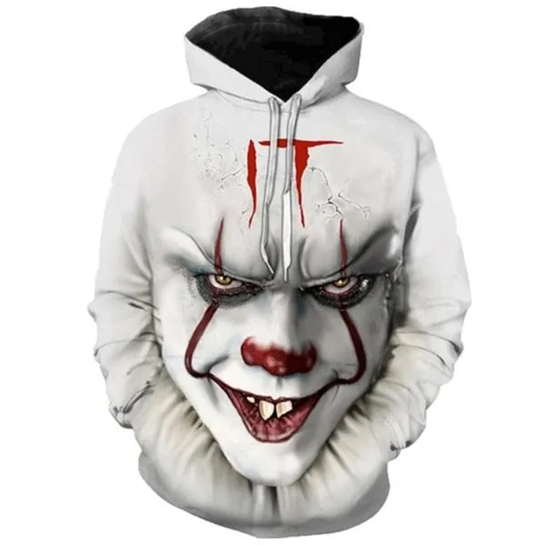 3D Printed The Dancing Clown Hooded Sweatshirt