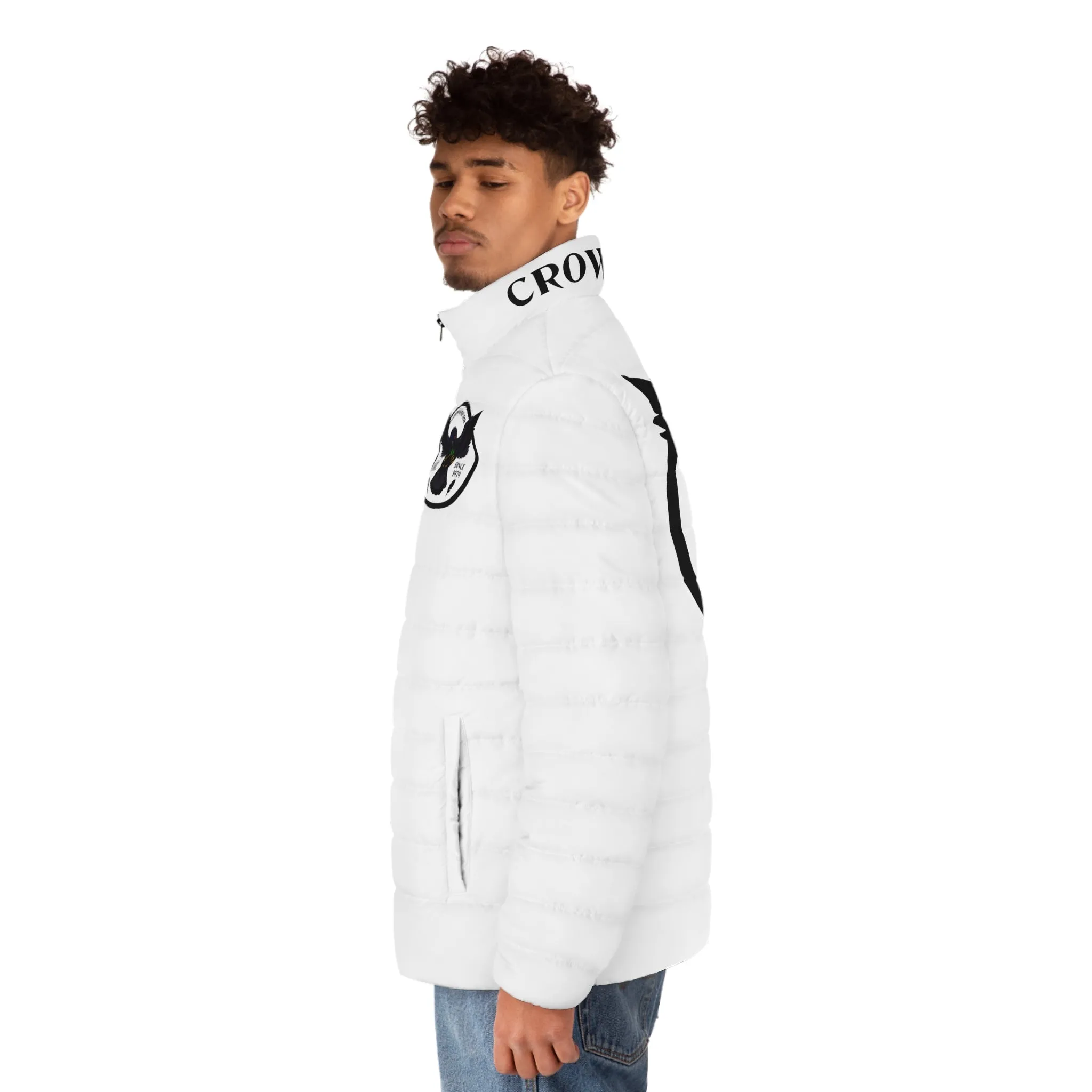 3rd Generation Men's CROWGODSHI Puffer Jacket, WHITE