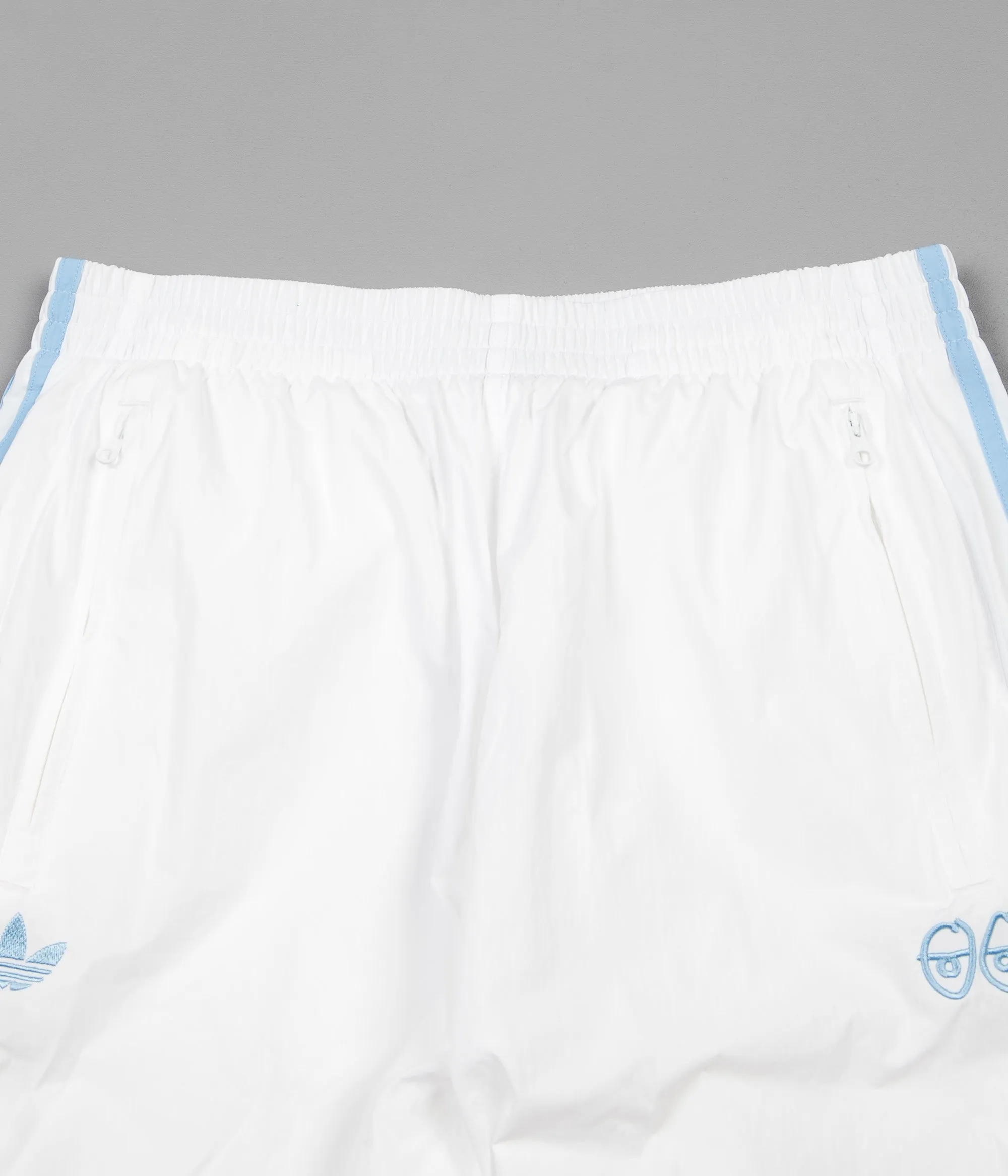 Adidas x Krooked Sweatpants - White / Clear Blue