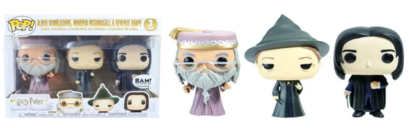 Albus Dumbledore, Minerva McGonagall & Severus Snape 3-pk - Books-a-Million Exclusive  [Condition: 5/10]