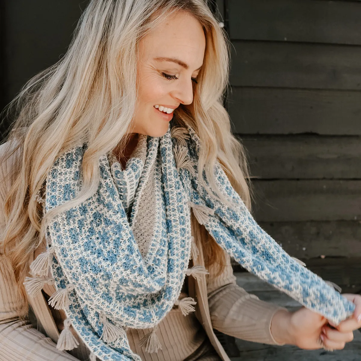 Allison's Harmony Fingering Lunae Shawl