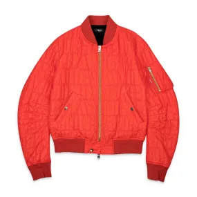 Amiri Orange QUILTED LOGO Jacket Bomber  Size L $1890