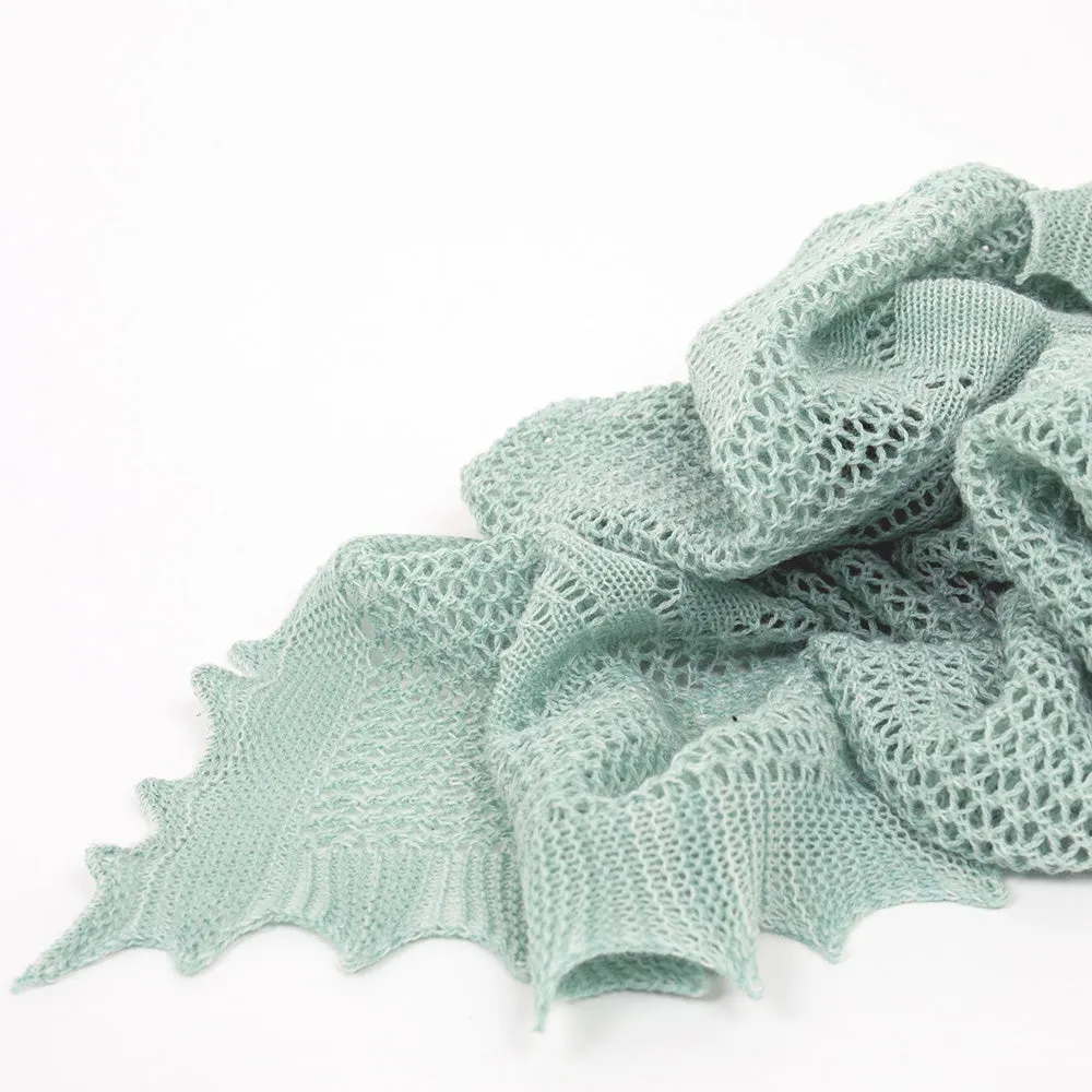 Apple of my Eye Baby Shawl - Soft Jade