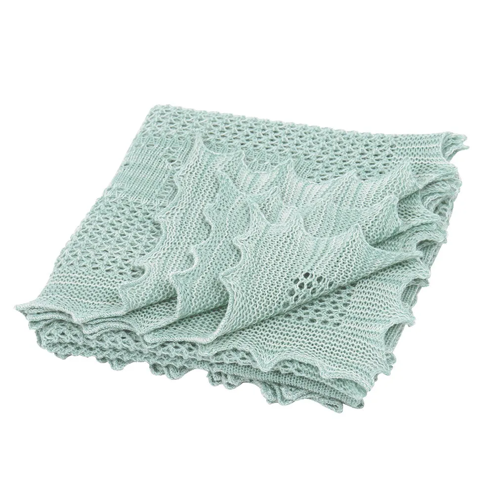 Apple of my Eye Baby Shawl - Soft Jade