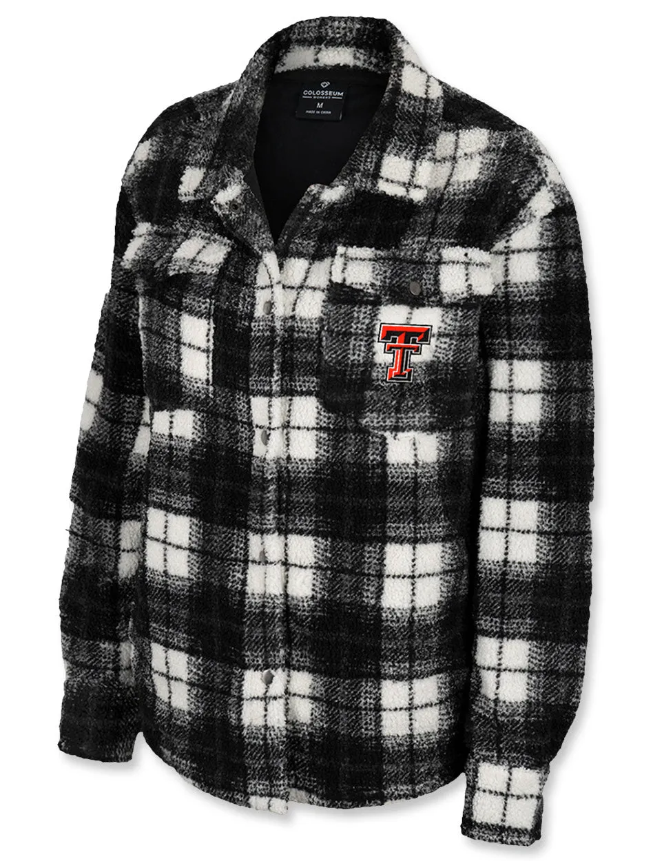 Arena Texas Tech "You Want to Hug Me" WOMEN'S Plaid Shacket