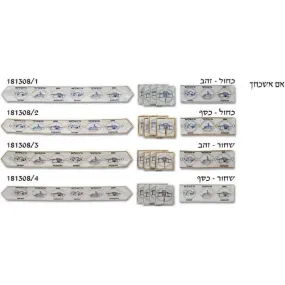 Atarah Tallit Neckband   4 Corners - If I Forget Thee Jerusalem