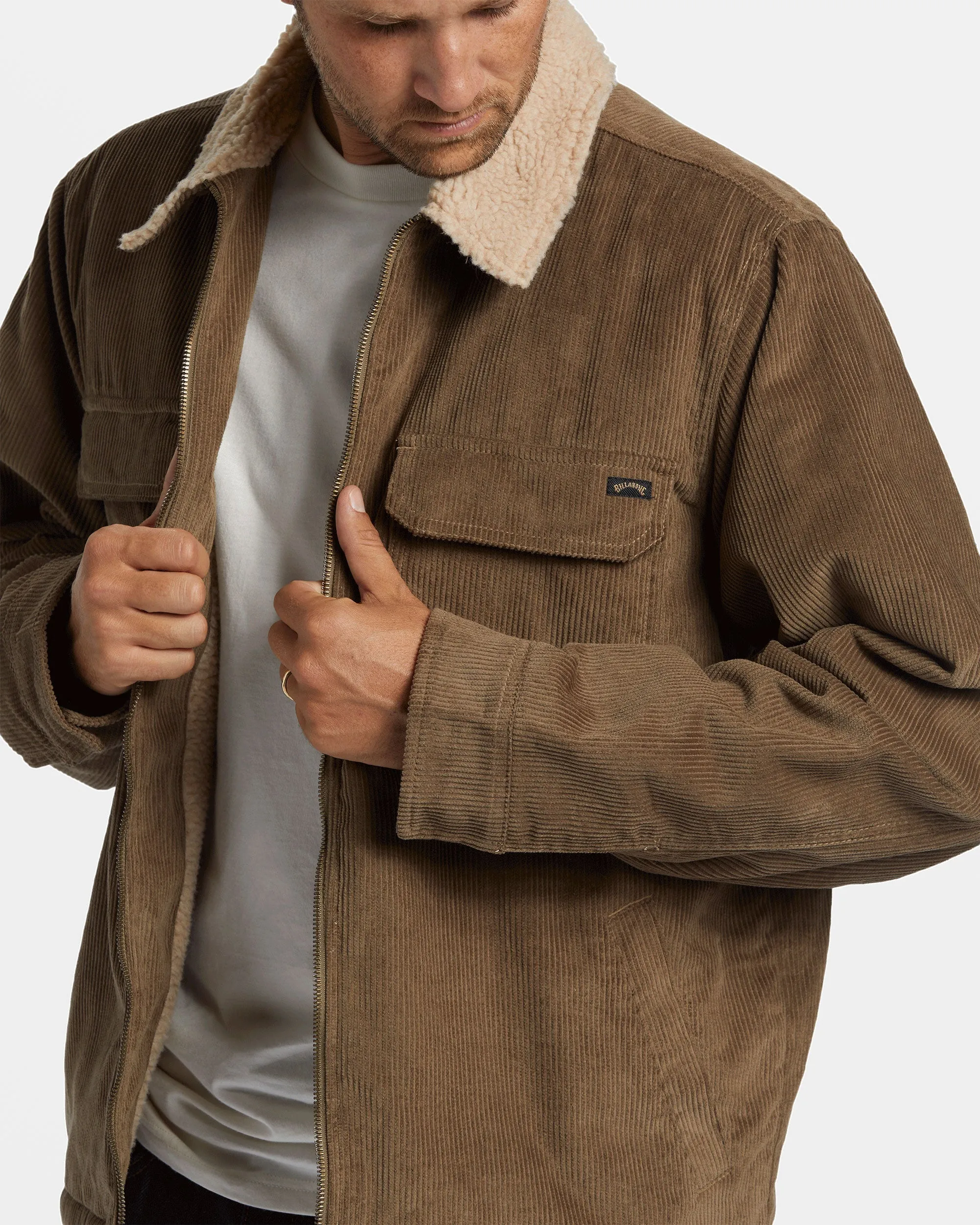 Barlow Sherpa Cord Jacket - Earth