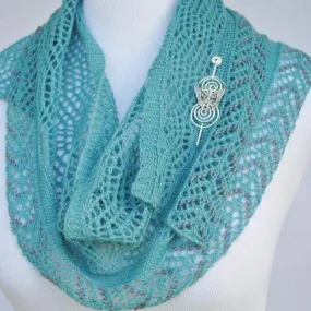 Beadazzled Beaded Lace Shawl Knitting Pattern PDF Download