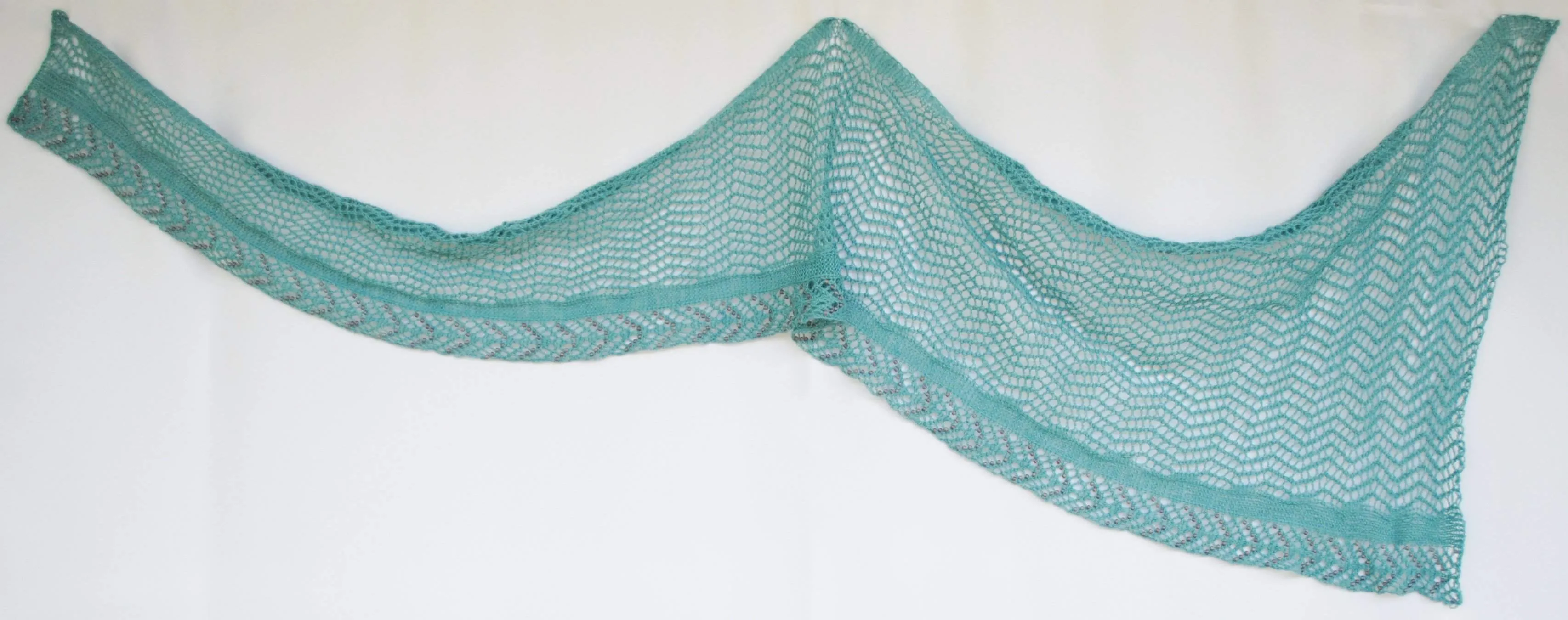 Beadazzled Beaded Lace Shawl Knitting Pattern PDF Download