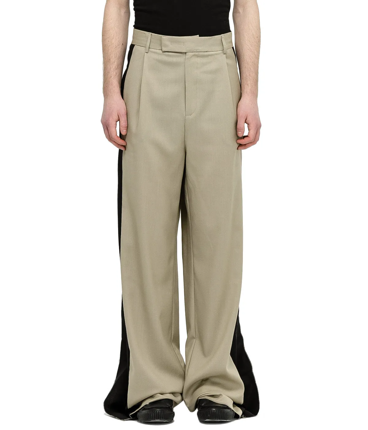 Beige High Waist Pants