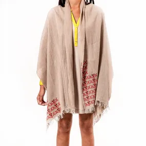 BEIGE LINEN SHAWL - MADE51 X UNHCR Limited Edition