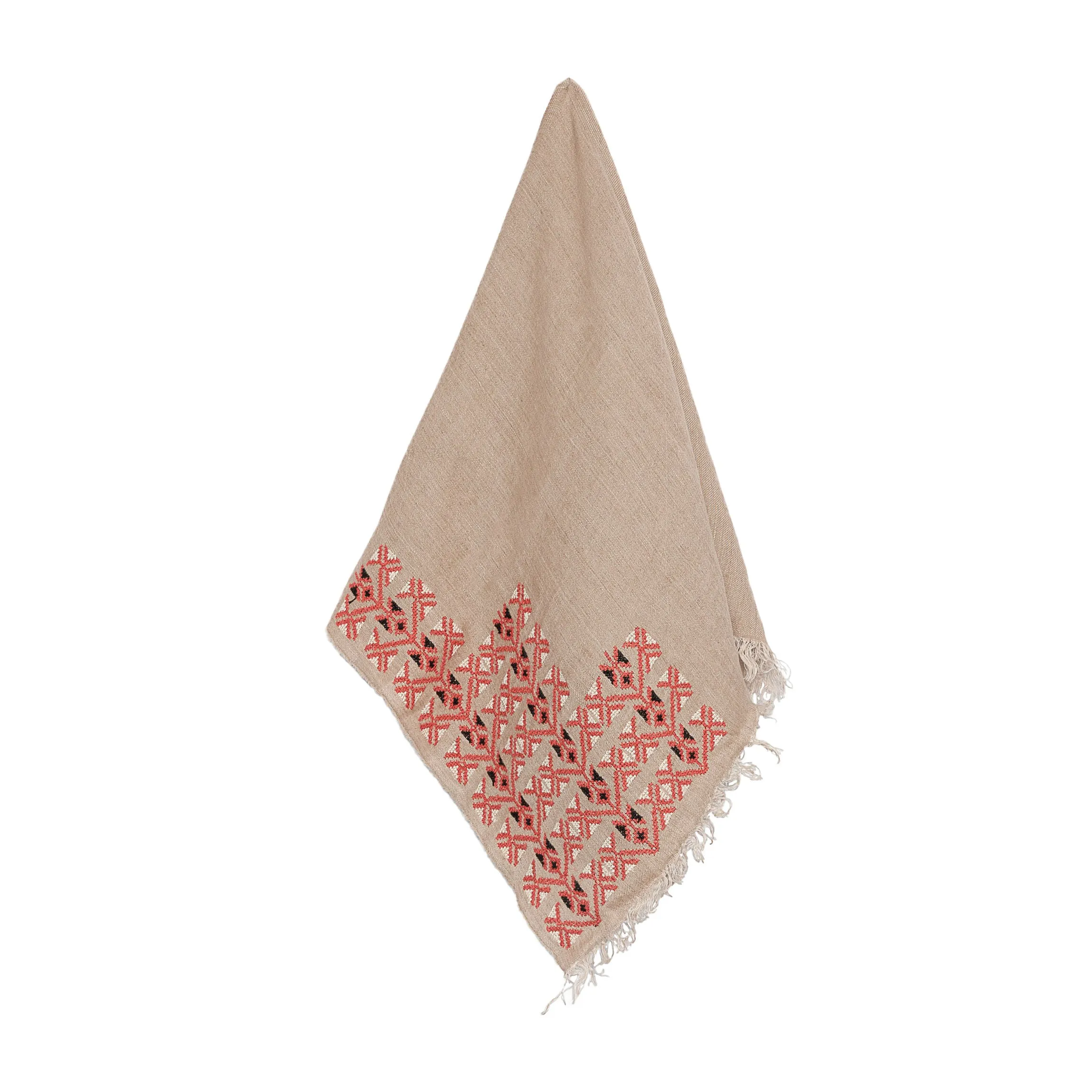 BEIGE LINEN SHAWL - MADE51 X UNHCR Limited Edition