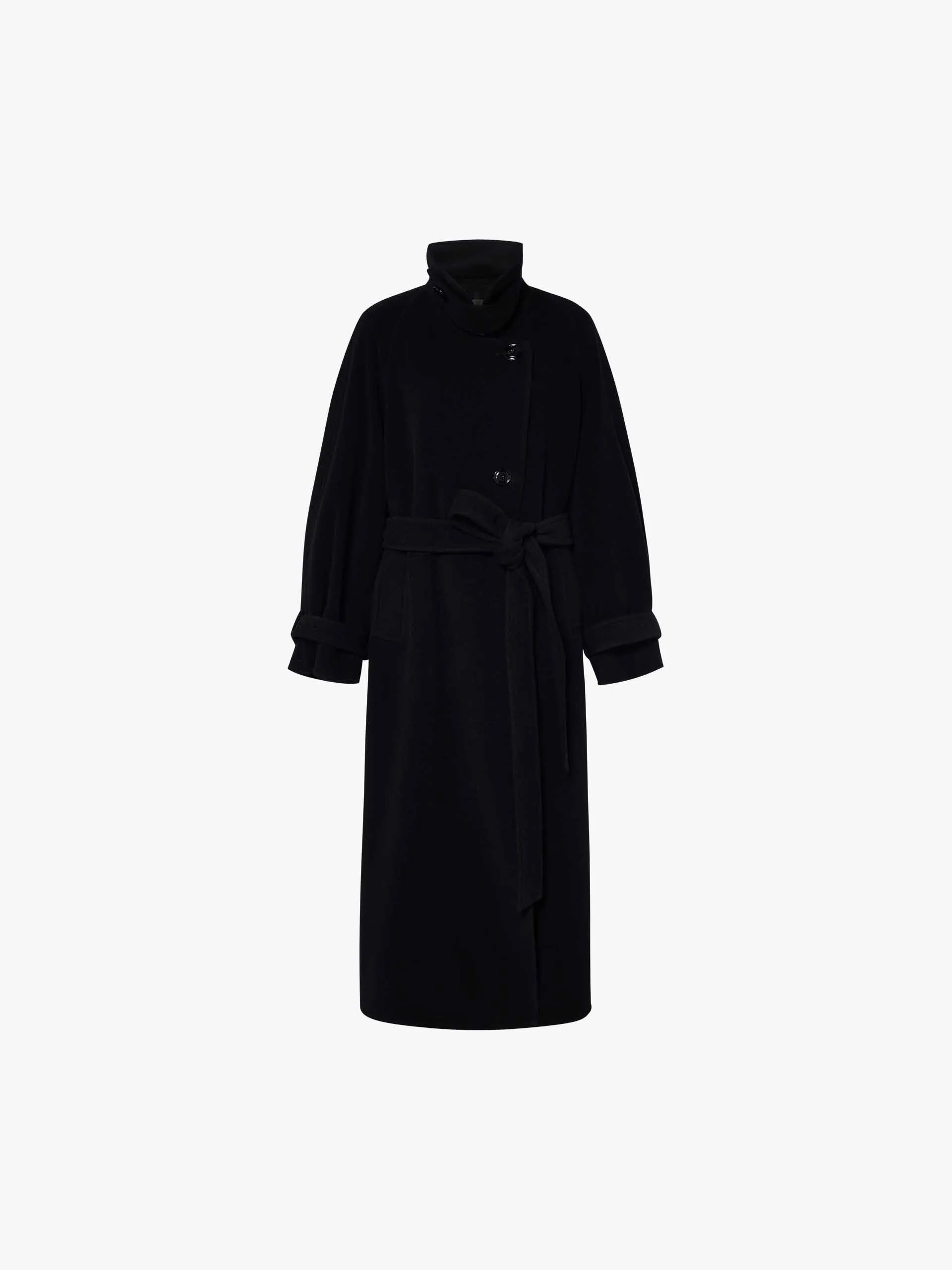 Belted Long Wool Coat