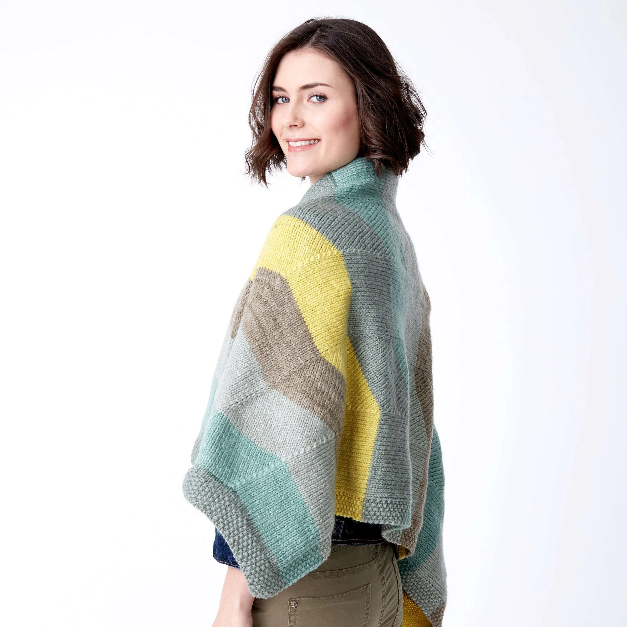 Bernat Zig-Zag Knit Shawl