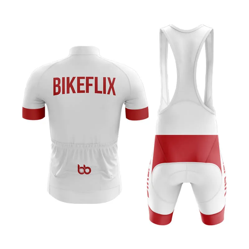 Bikeflix Club Cycling Kit (V2) (White)