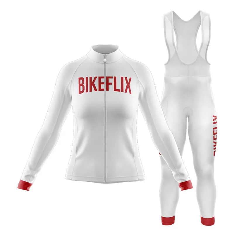 Bikeflix Club Cycling Kit (V2) (White)