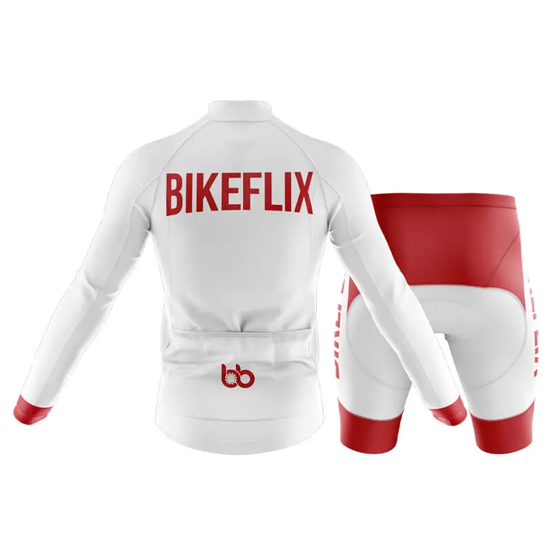 Bikeflix Club Cycling Kit (V2) (White)