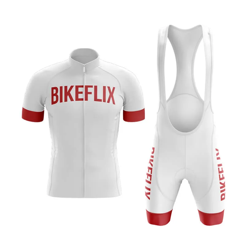 Bikeflix Club Cycling Kit (V2) (White)