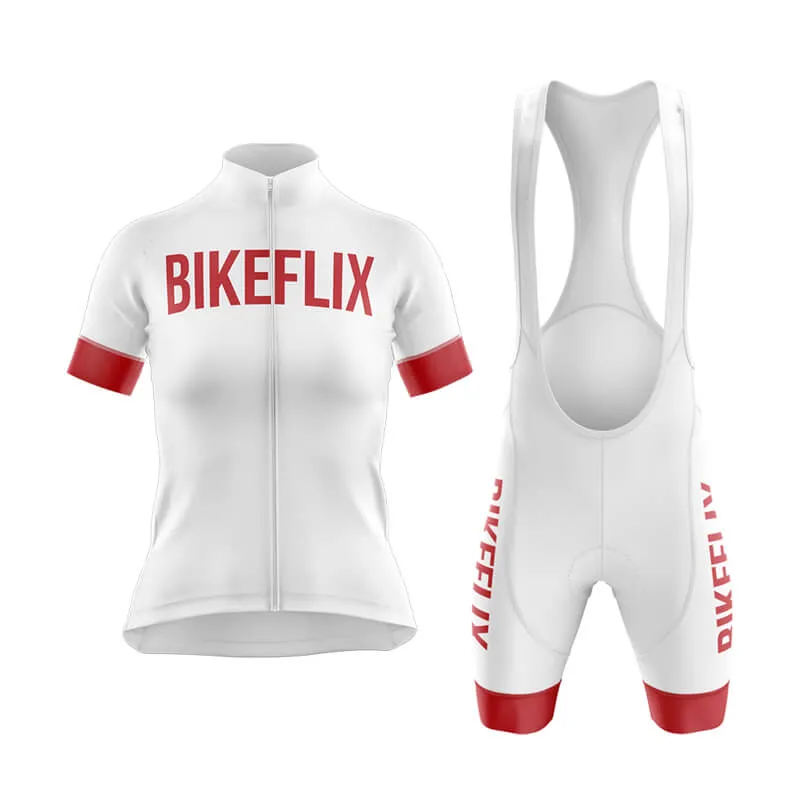 Bikeflix Club Cycling Kit (V2) (White)