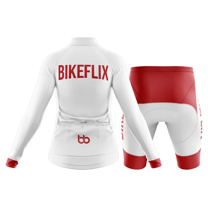 Bikeflix Club Cycling Kit (V2) (White)