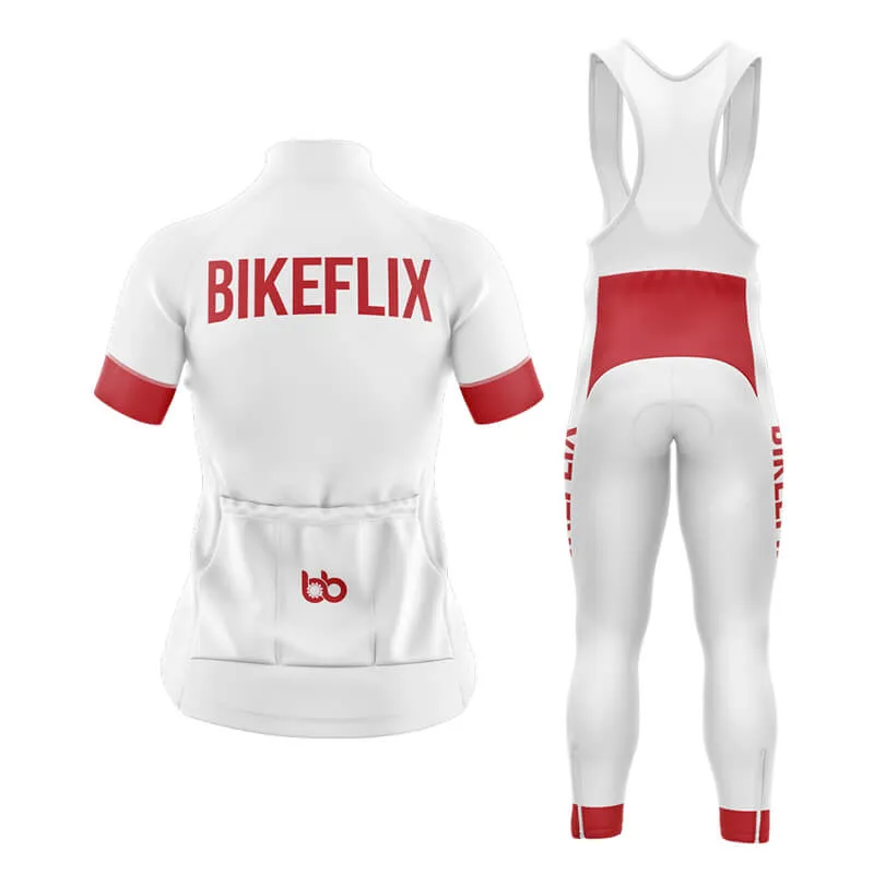 Bikeflix Club Cycling Kit (V2) (White)