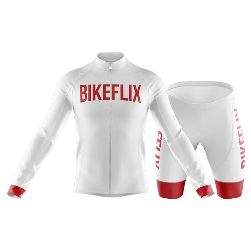 Bikeflix Club Cycling Kit (V2) (White)