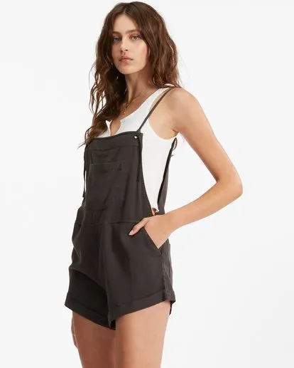 Billabong Wild Pursuit Short Overall - Off Black