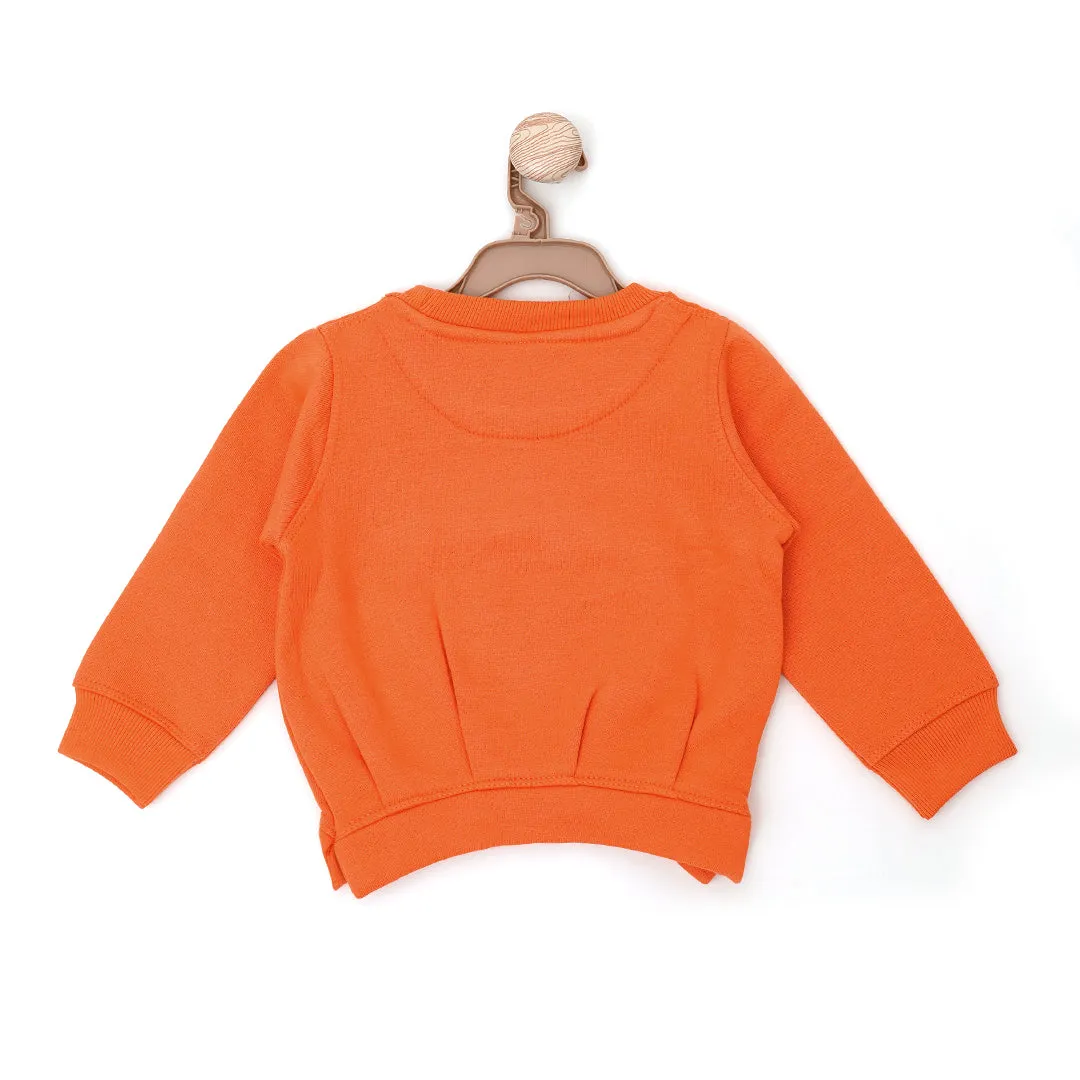 Bird house Orange Sweatshirt