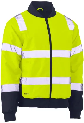 BJ6730T Bisley Taped Two Tone Hi Vis Bomber Jacket