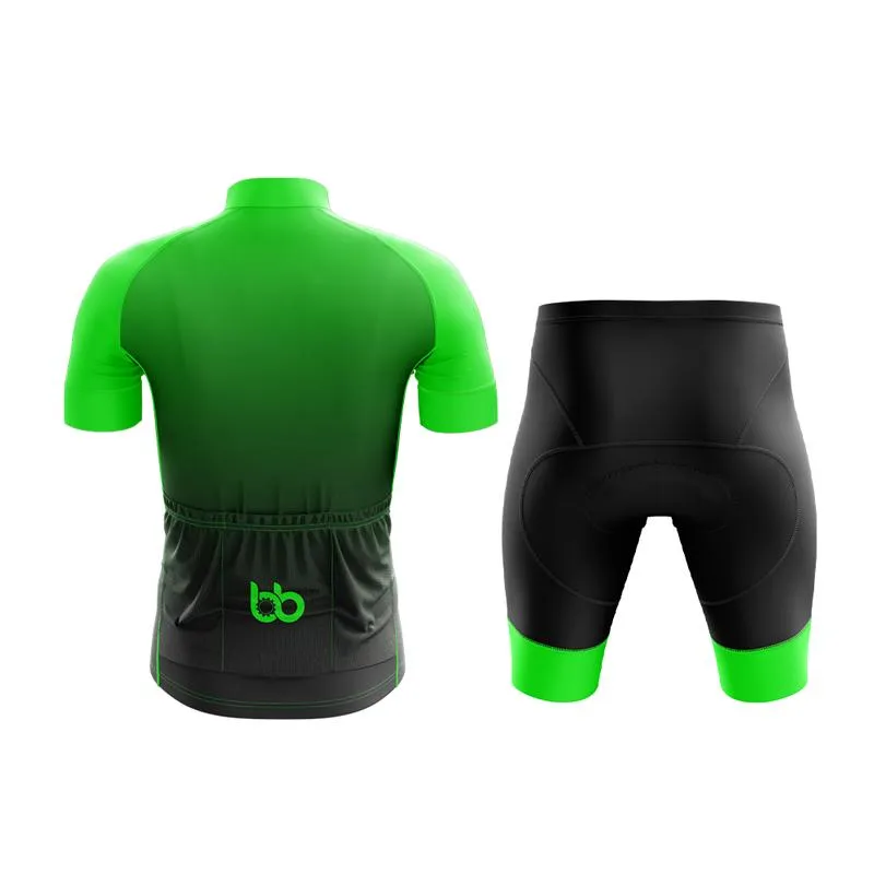 Black to Green Club Cycling Kit