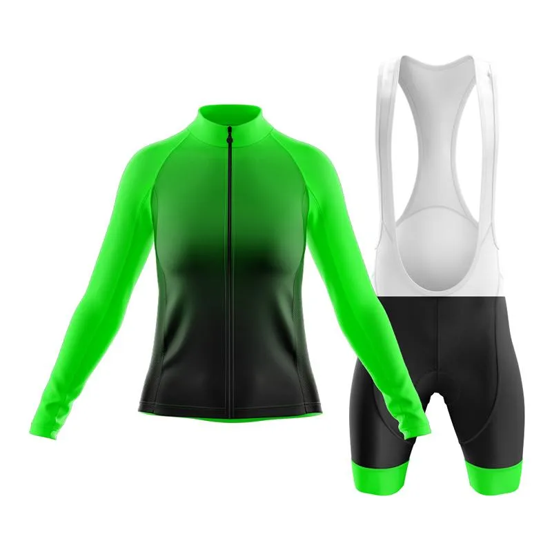 Black to Green Club Cycling Kit