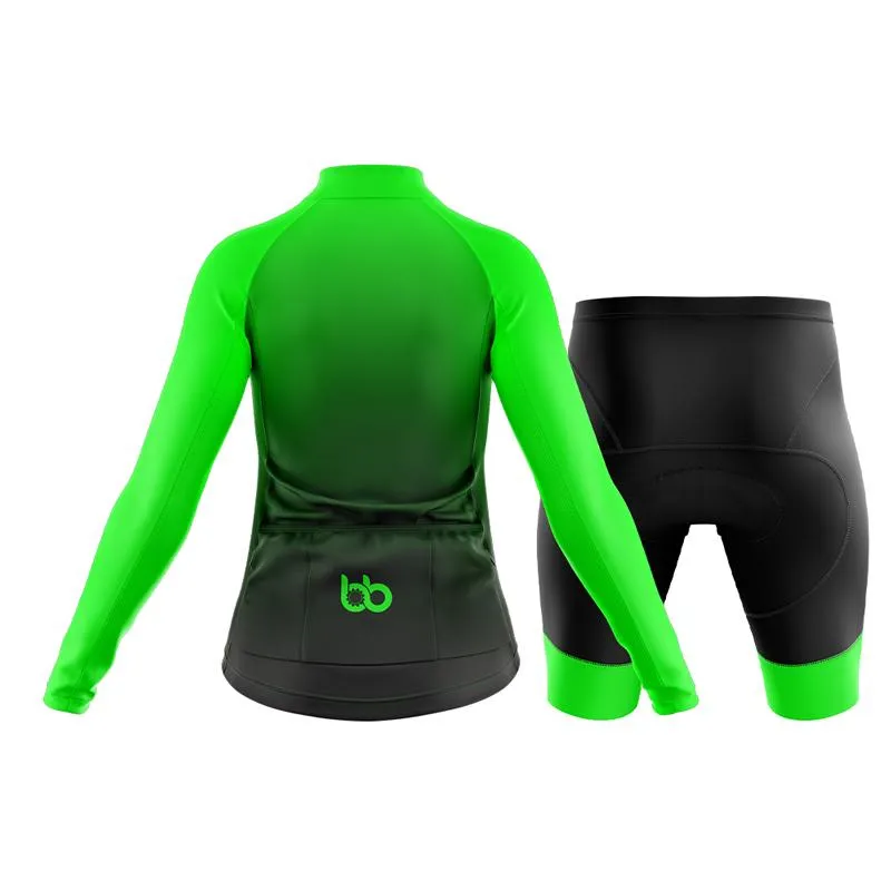 Black to Green Club Cycling Kit