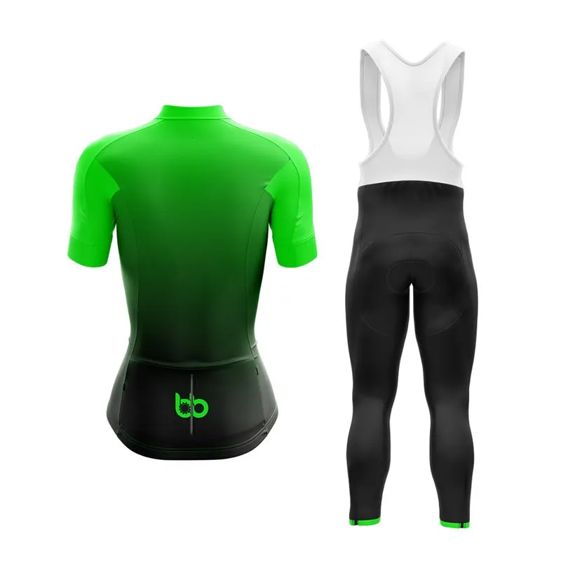 Black to Green Club Cycling Kit