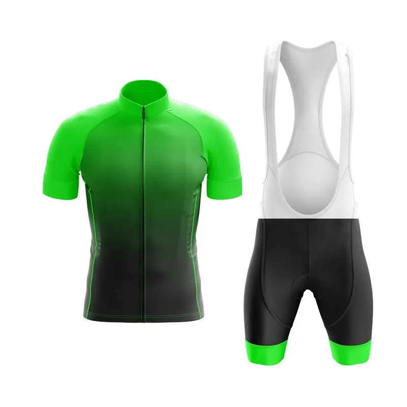 Black to Green Club Cycling Kit