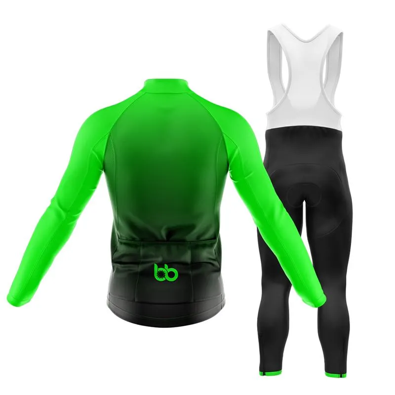 Black to Green Club Cycling Kit