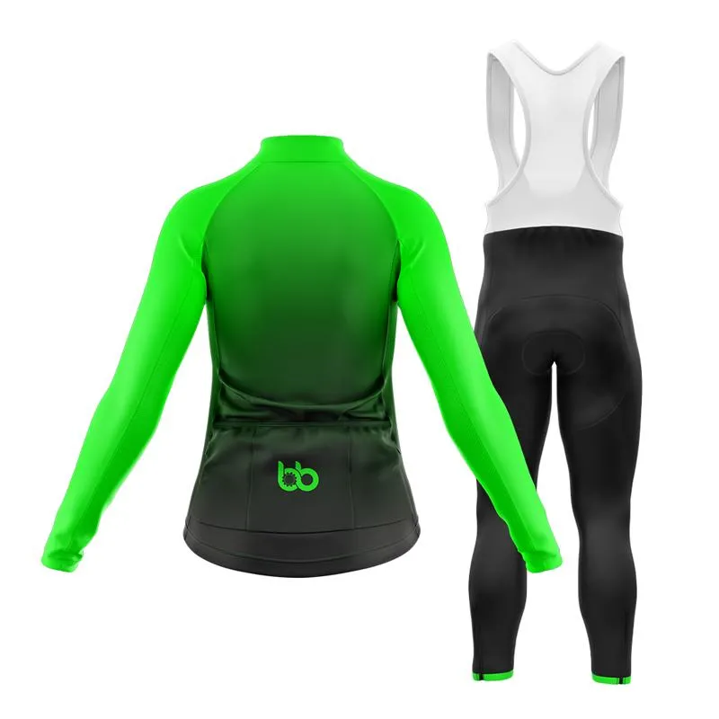 Black to Green Club Cycling Kit