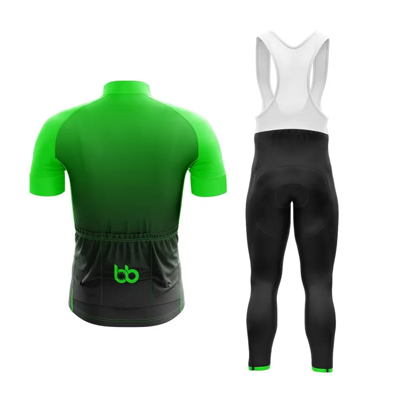 Black to Green Club Cycling Kit