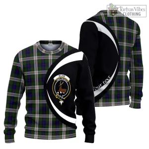 Blair Dress Tartan Ugly Sweater with Family Crest Circle Style