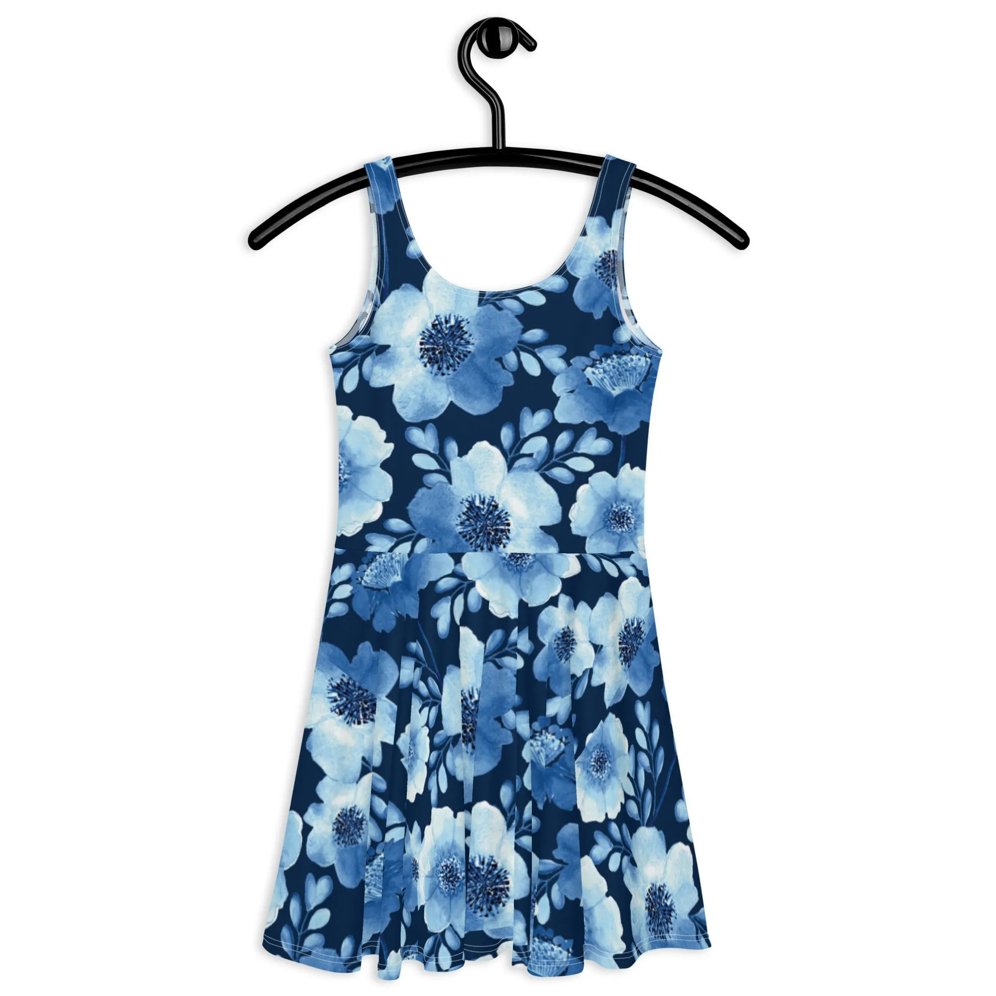 Blue Flowers Tennis Dress