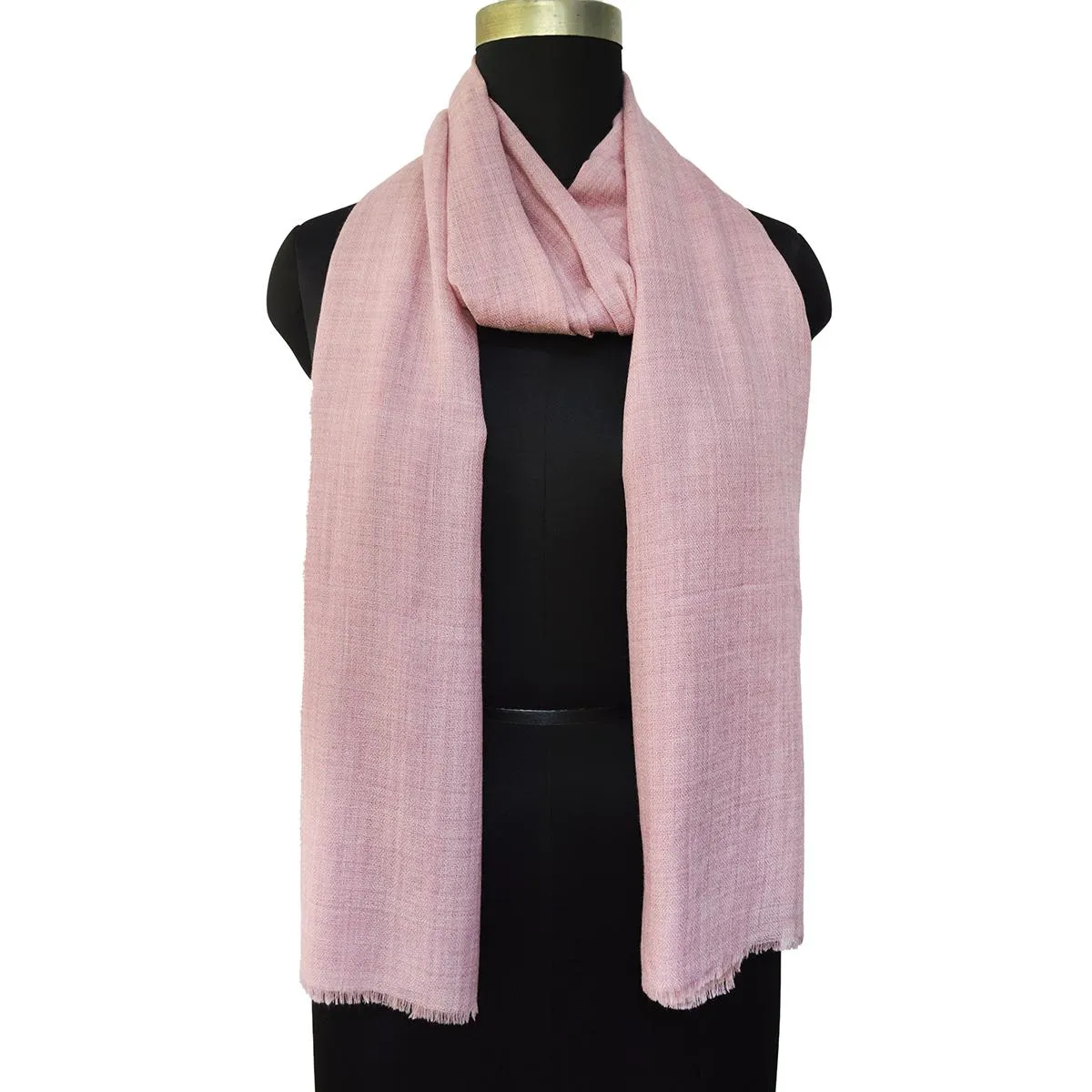 BLUSH fine wool scarf women, solid colour, reversible, fashion shawl or stole or wrap, gift for women