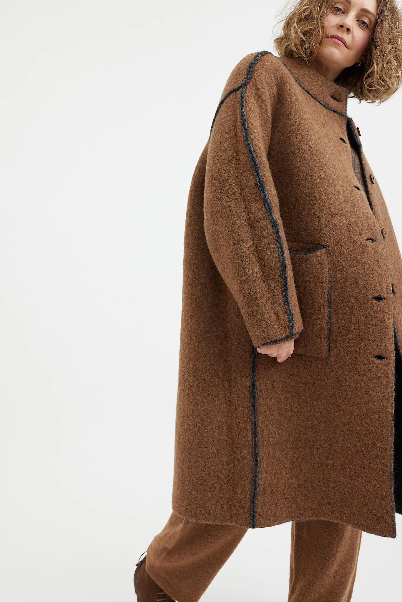 Boboutic - Round Neck Coat