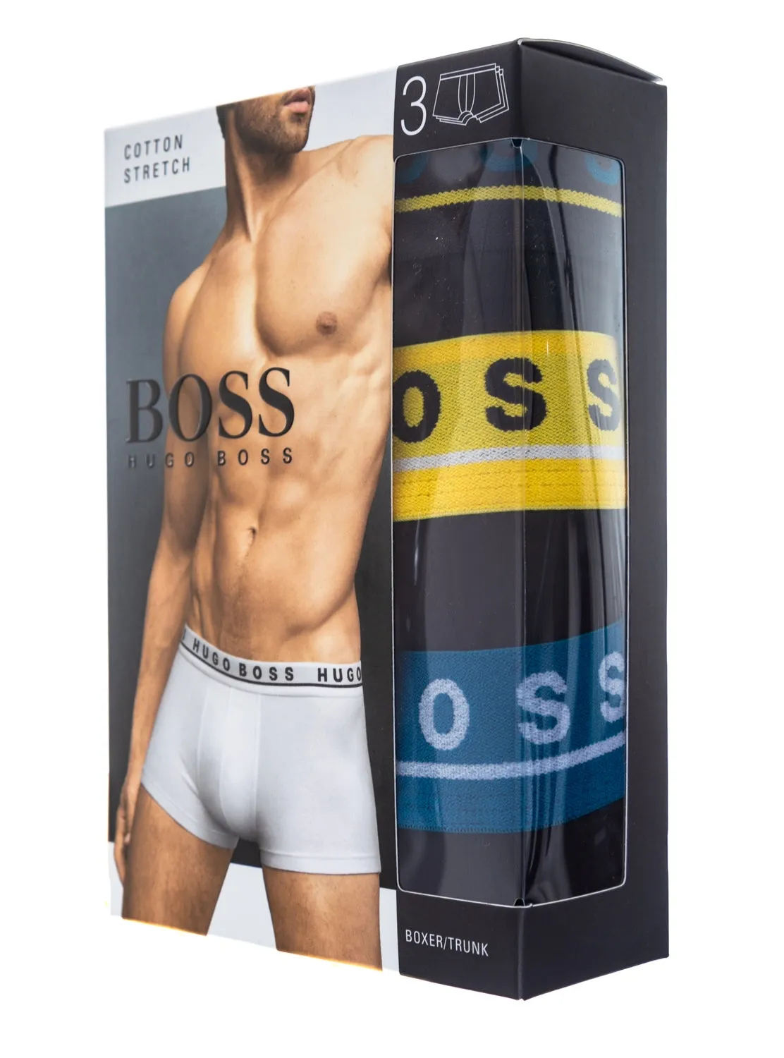 BOSS Trunk 3 Pack Underwear in Black