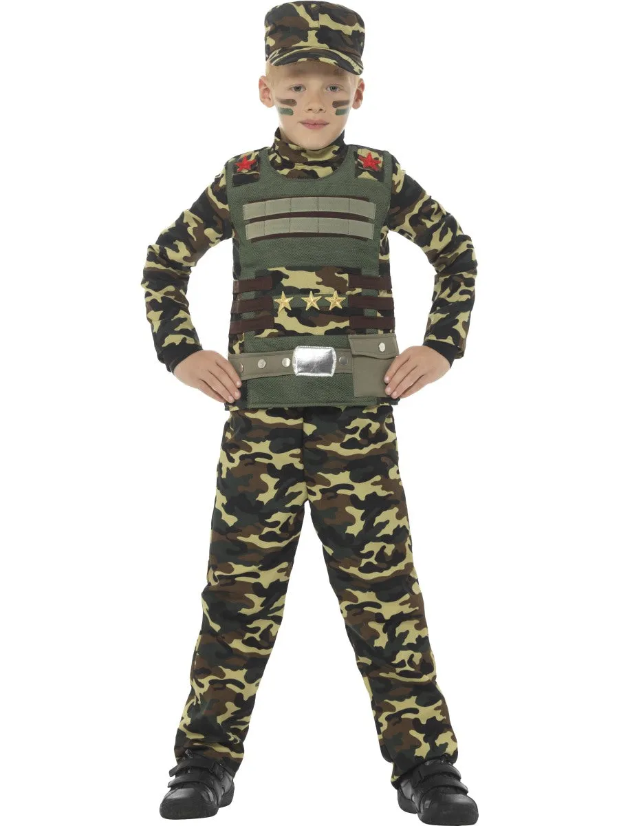 Boys Costume - Camouflage Military Boy