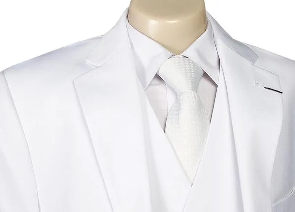 Boys White Communion Suit by Andrew Marc 2 Button White - 2MBWJ000-WHITE