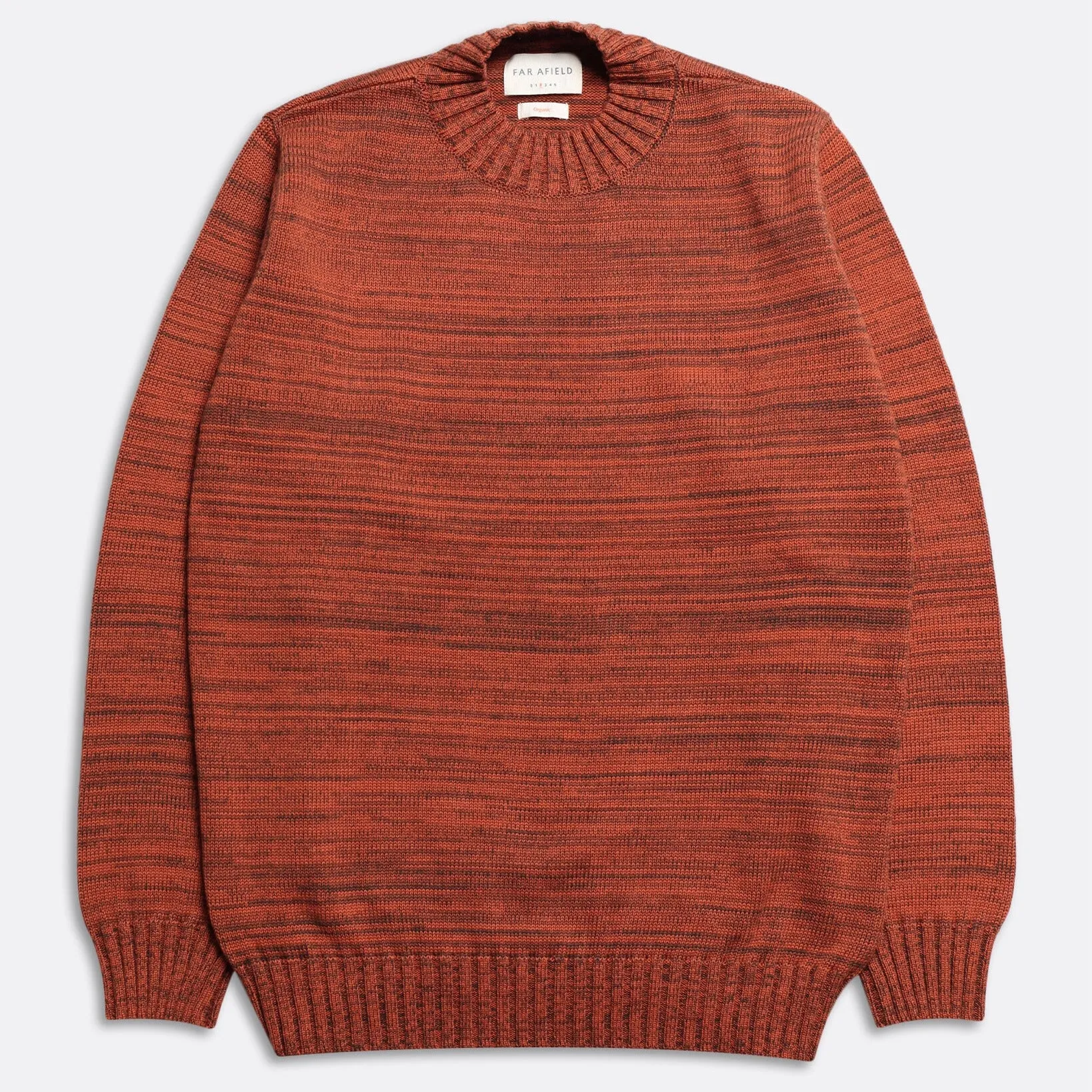 Brown Burnt Orange Dieter Knit Crewneck Sweater