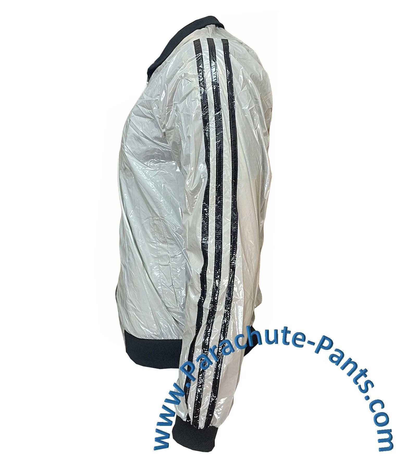 Bruno Grey Shiny Thin Nylon Wind Jacket